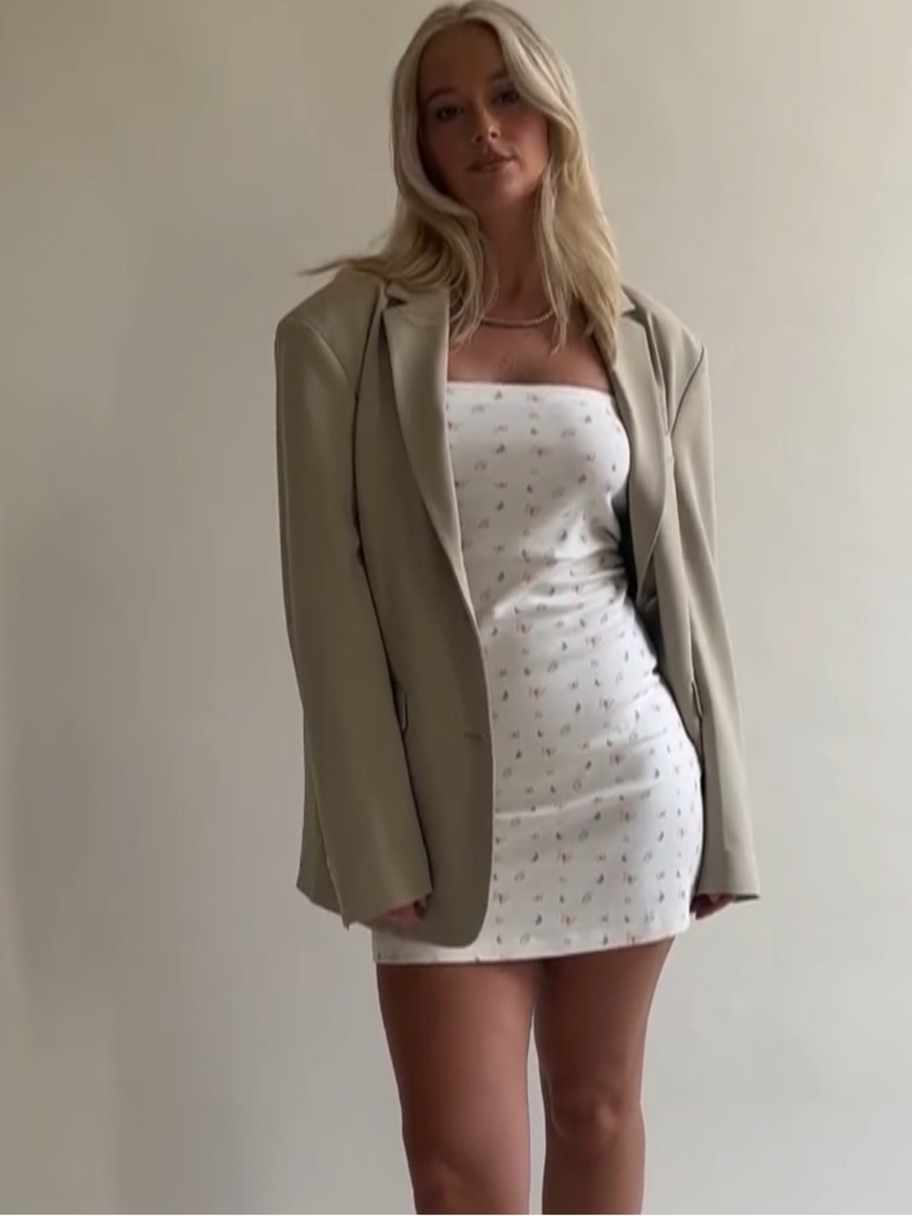 Djerf Avenue Tube Dress Butterfly